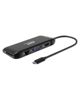 Station d&rsquo;accueil mobile – PORT –  USB-C – VGA, HDMI – 1GbE