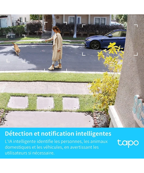 Tapo C420S2 Pack de 2 caméras Outdoor sans fil 2K sur batterie + Hub de connexion – Image 4