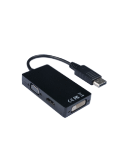 Adaptateur  V7 vidéo DisplayPort mâle vers VGA  + DVI-D  + HDMI