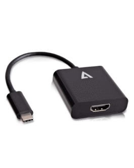 V7 Adaptateur vidéo USB-C mâle vers HDMI femelle, noir